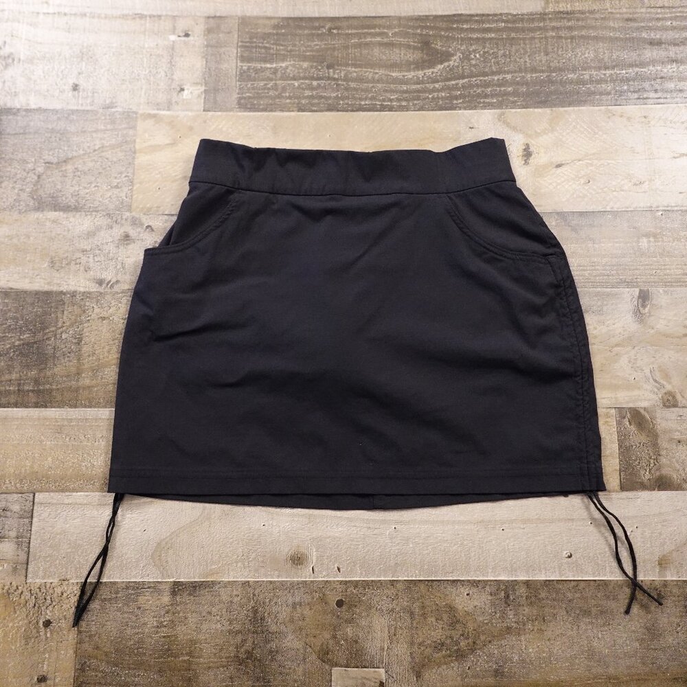Columbia Omni-Shield All Seasons Ruched Skort Women’s Large Black Stretch Active